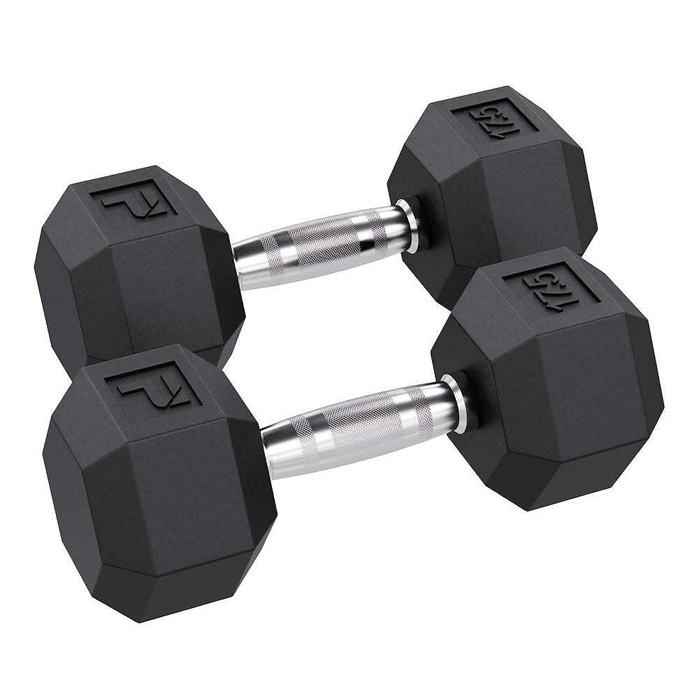 【未使用】Supreme Plated Dumbbellダンベル AW 19 Power Systems 17.5 lb Rubber Hex Dumbbells, Hex Dumbbells with