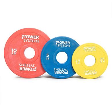 Power Systems 2.5 lb Rubber Training Bumper Plate, Durable Olympic Colored Weight Plate - Yellow