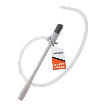 Deway Battery Powered Fuel Transfer Pump 39" Hose, Electric Portable Gasoline Siphon Pump, 2.6 GPM