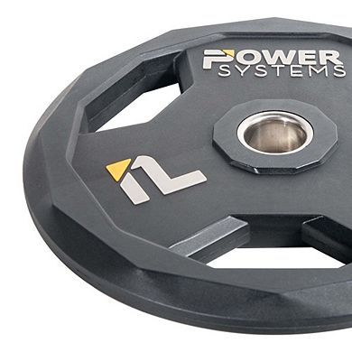 Power Systems Urethane Weight Plate (10 lb), Olympic Weight Plate with Durable Beveled Edges