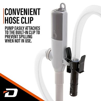 Deway Fuel Transfer Pump With Auto-Stop & Beep Portable Battery Powered Gasoline Siphon Pump
