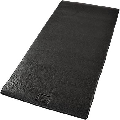 Power Systems Exercise Mat 56" x 24" - Padded Jet Black Yoga Mat for Exercise & Fitness