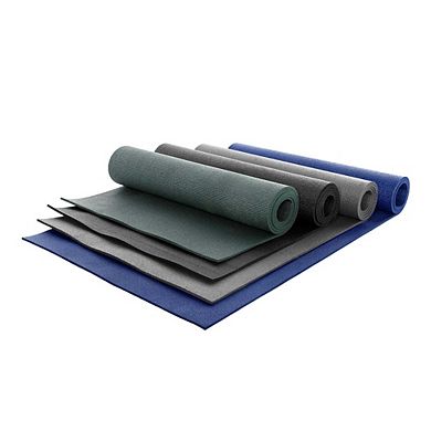 Power Systems 68" x 24" Premium Yoga Mat, 1/4" Thick Non Slip Lightweight Sticky Exercise Mat - Navy