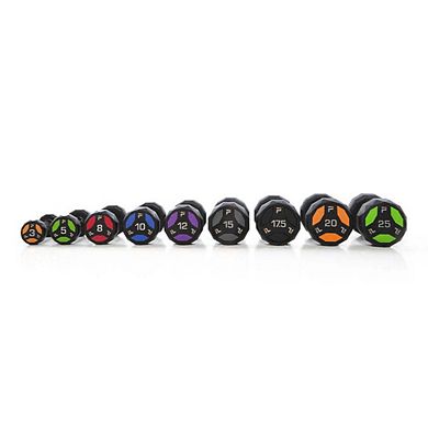 Power Systems 10 lb Urethane Cardio Dumbbells, Pair of Durable Fitness Dumbbells w/Ergomic Handles