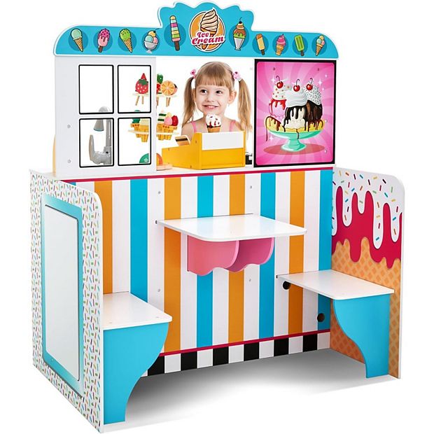 Lil Jumbl Ice Cream Toy Play Set Kids Ice Cream Cart Pretend Shop