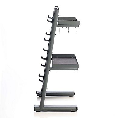 Power Systems Cable Attachment & Accessory Rack, Storage Rack for Curl Bars, Straight Bars & More