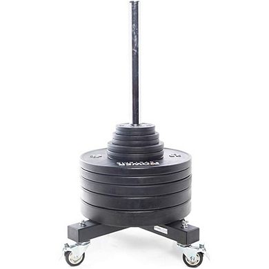 Power Systems Weight Plate Rack Vertical Bumper Plate Storage, Holds 800 lb