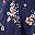 Navy Elina Fleurs