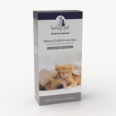 Smiley Pet Waterless Mineral Bath Foam & Mineral Mud Bath Grooming Set for Pets