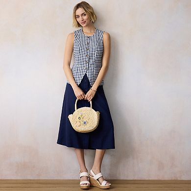 Women's LC Lauren Conrad Crewneck Longline Vest