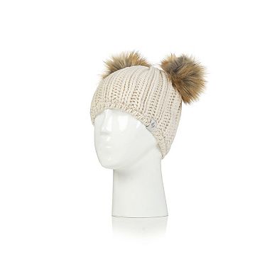 Toddler Girl Heat Holders Crystal Mountain Double Pom Pom Hat