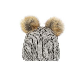 Toddler Girl Heat Holders Crystal Mountain Double Pom Pom Hat