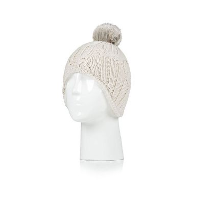 Girls 2-6x Heat Holders Cozy Ears Hat With Pom Pom