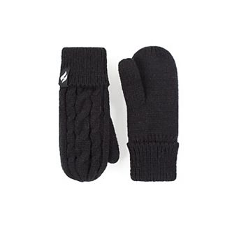 Toddler Girl Heat Holders Heatweaver Lined Cable Knit Mittens