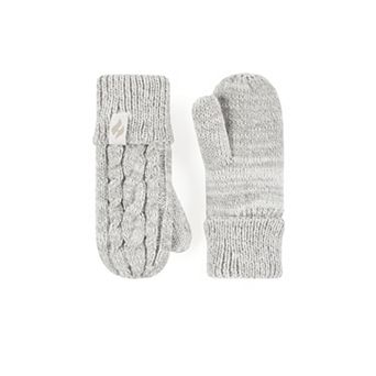 Toddler Girl Heat Holders Heatweaver Lined Cable Knit Mittens