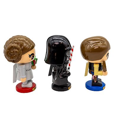 Kurt Adler Star Wars 3-pc. Han Solo, Princess Leia & Darth Vader Nutcracker Figurine Set