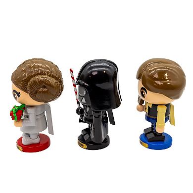 Kurt Adler Star Wars 3-pc. Han Solo, Princess Leia & Darth Vader Nutcracker Figurine Set