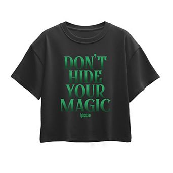 Girls 7-16 Wicked Elphaba Don't Hide Your Magic Boxy Tee