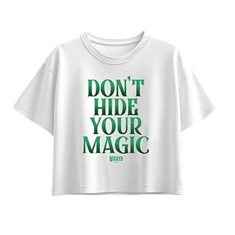 Girls 7-16 Wicked Elphaba Don't Hide Your Magic Boxy Tee