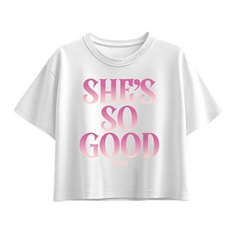 Girls 7-16 Wicked Glinda She's So Good Boxy Tee