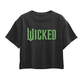 Girls 7-16 Wicked Glitter Logo Boxy Tee