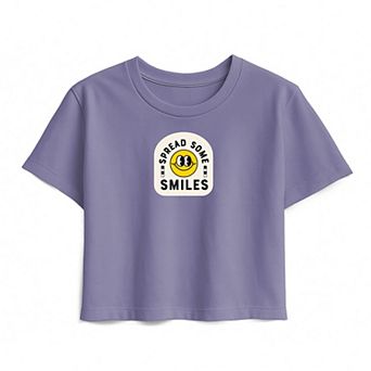 Girls 7-16 Spread Some Smiles Boxy Tee
