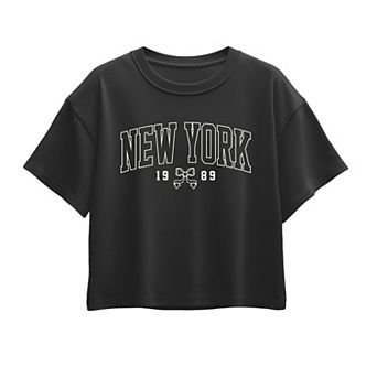 Girls 7-16 New York Coquette Boxy Tee