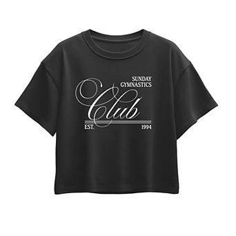 Girls 7-16 Sunday Gymnastics Club Boxy Tee