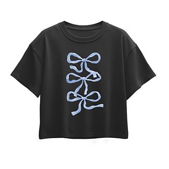 Girls 7-16 Bows Boxy Tee
