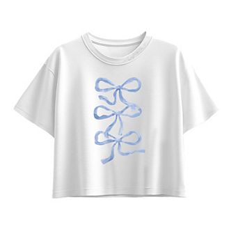 Girls 7-16 Bows Boxy Tee