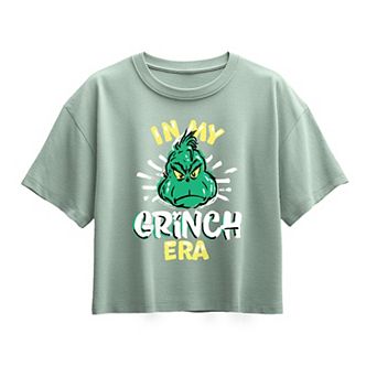 Girls 7-16 Dr. Seuss The Grinch In My Grinch Era Boxy Tee