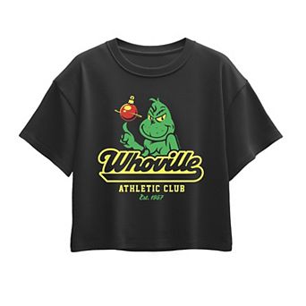 Girls 7-16 Dr. Seuss The Grinch Who-ville Boxy Tee