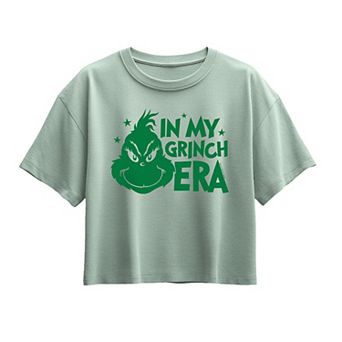Girls 7-16 Dr. Seuss The Grinch In My Grinch Era Boxy Tee