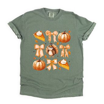 Coquette Turkey Pie - Women's Garment Dyed Graphic T-Shirt