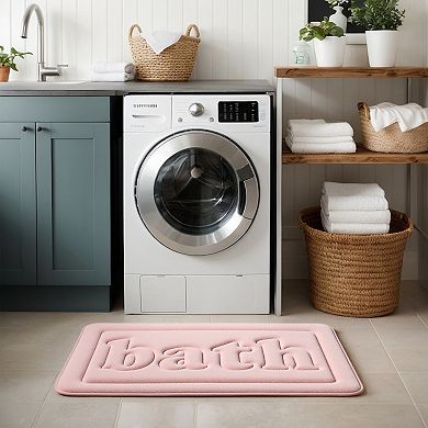 2 Packs Non Skid Bottom Soft Bath Mat, Water Absorbent Quick Dry Bath Carpet Rug 16"x24"/20"x32"