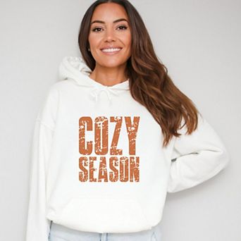 Cozy Season Block Distressed - Women's Graphic Hoodie