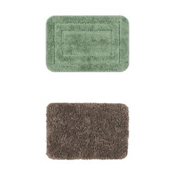 2 Packs Bathroom Rug, Non Slip Soft Bathroom Mats, Quick Dry Anti Skid Bath Rugs 16"x24"/20"x32"