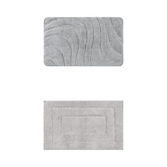 2 Packs Bathroom Rug, Non Slip Soft Bathroom Mats, Quick Dry Anti Skid Bath Rugs 16"x24"/20"x32"