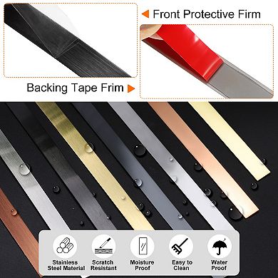 19.7ft x 0.79" Wall Trim Peel and Stick Molding Trim Self Adhesive Frame