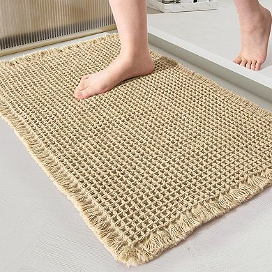 3 Packs Bathroom Mat Soft Absorbent Laundry Room Washable Thick Bath Rugs 17"x24"&18"x30"&24"x36"