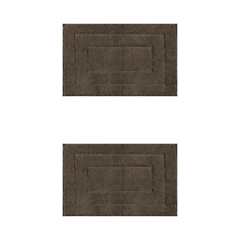 2 Packs Non Slip Bath Mat, Bathroom Absorbent Washable Soft Bath Mat for Shower 24"x35"