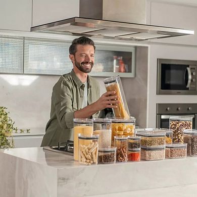 OU Airtight Food Storage Container 8pc (set of 4) Pantry Organizer with Leak Proof Lid, BPA Free