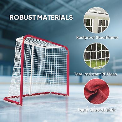 Soozier Soccer Goal, Practice Soccer Goal Net with Steel Frame, PE Mesh