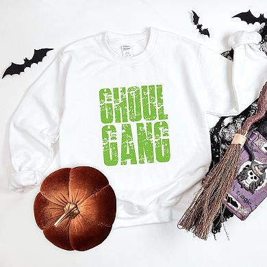 Ghoul Gang Block Distressed - Women's Graphic Sweatshirt