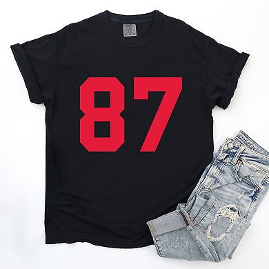 Football Jersey 87 - Women's Garment Dyed Tee