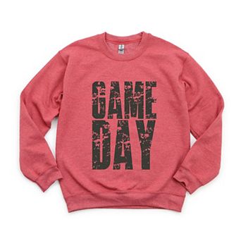 Game Day Block Distressed - Women's Graphic Sweatshirt