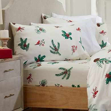 Market & Place Cotton Flannel Printed Sheet Set