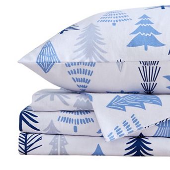 Market & Place Cotton Flannel Printed Sheet Set