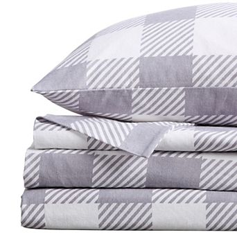 Market & Place Cotton Flannel Printed Sheet Set