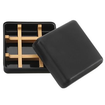 Wooden Soap Holder, Detachable Self Draining Square Right Angle Soap Dishes with Lid
